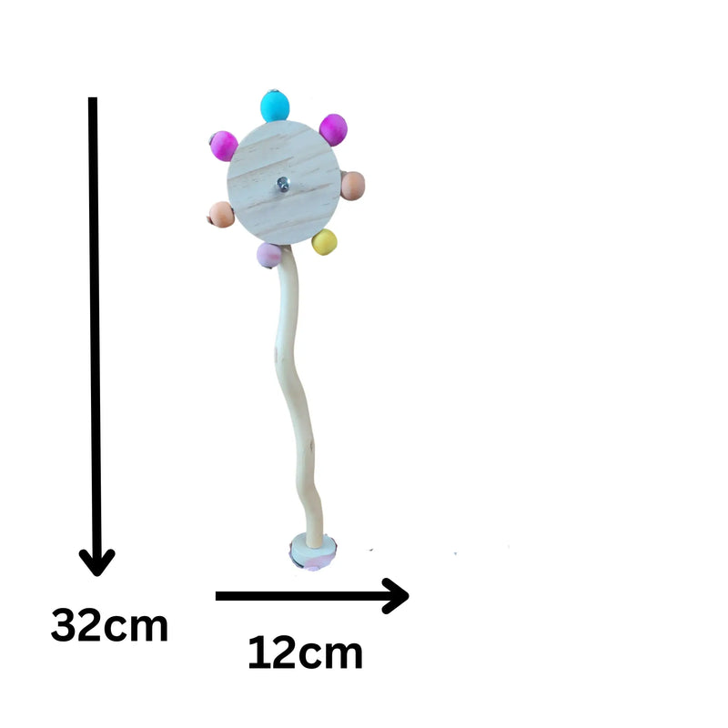 Perch with Spinner Bird Toy