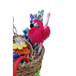 Flamingo Milkshake Bird Toy