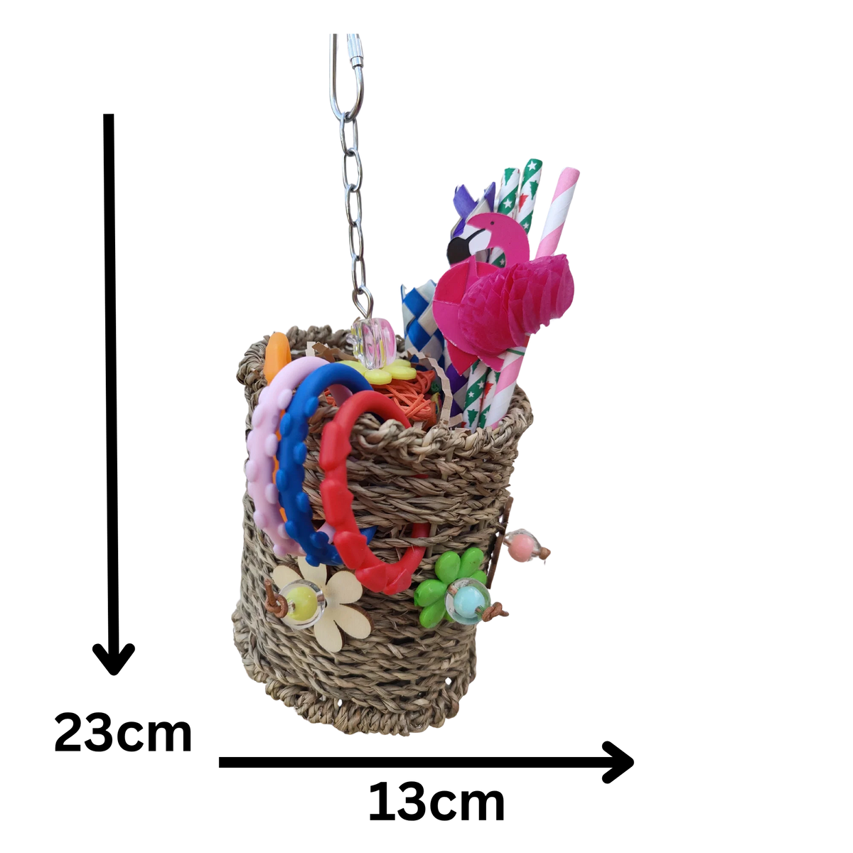 Flamingo Milkshake Bird Toy