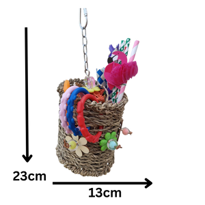 Flamingo Milkshake Bird Toy