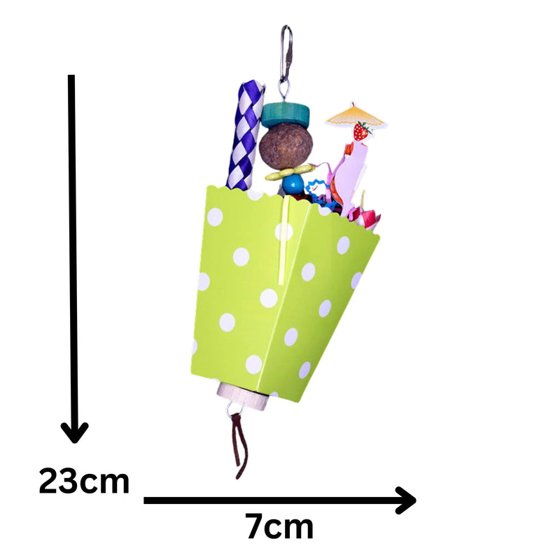 Poka Dot Box Bird Toy