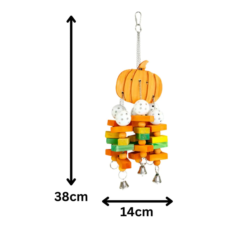 Pumpkin Bird Toy