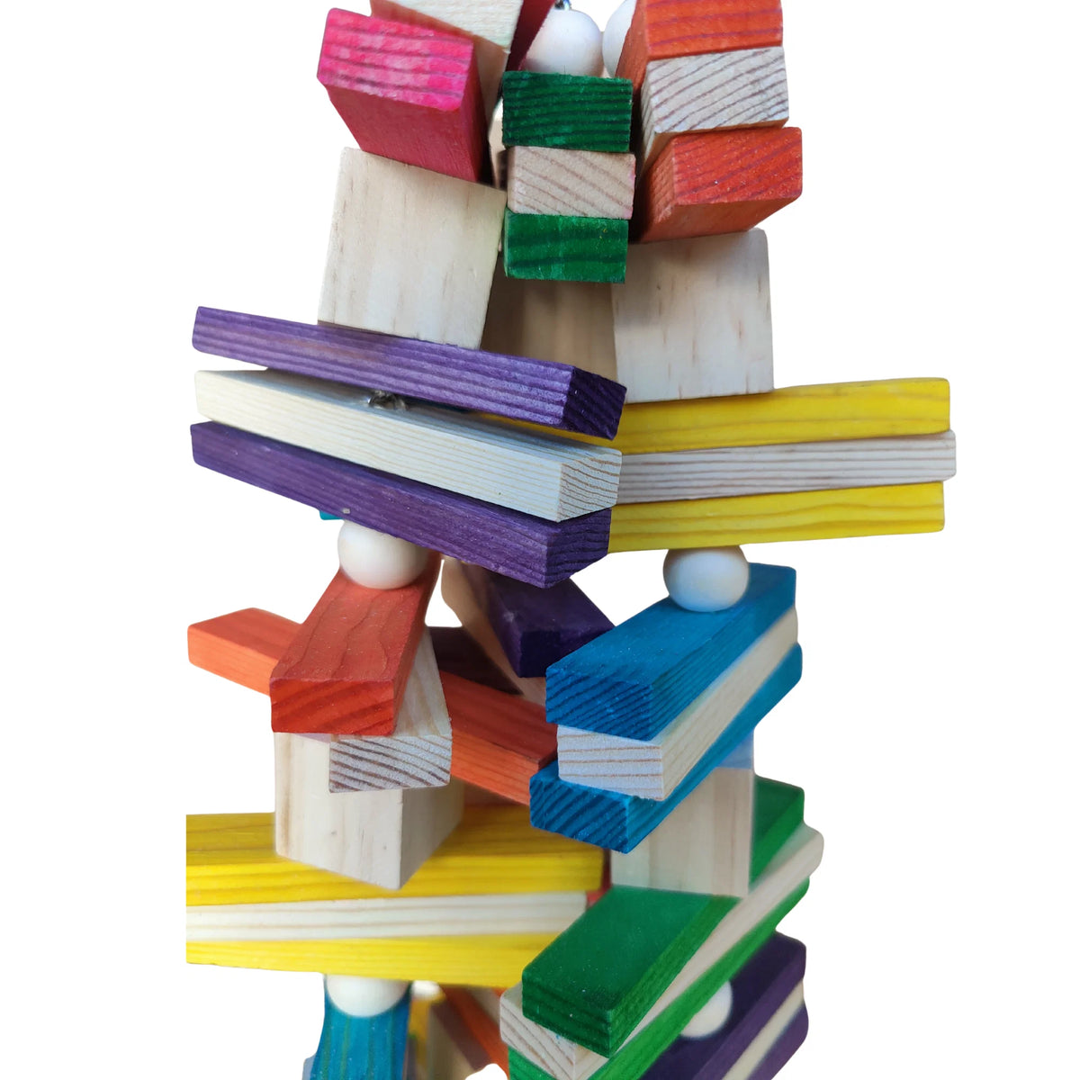 Rainbow Blocks bird Toy
