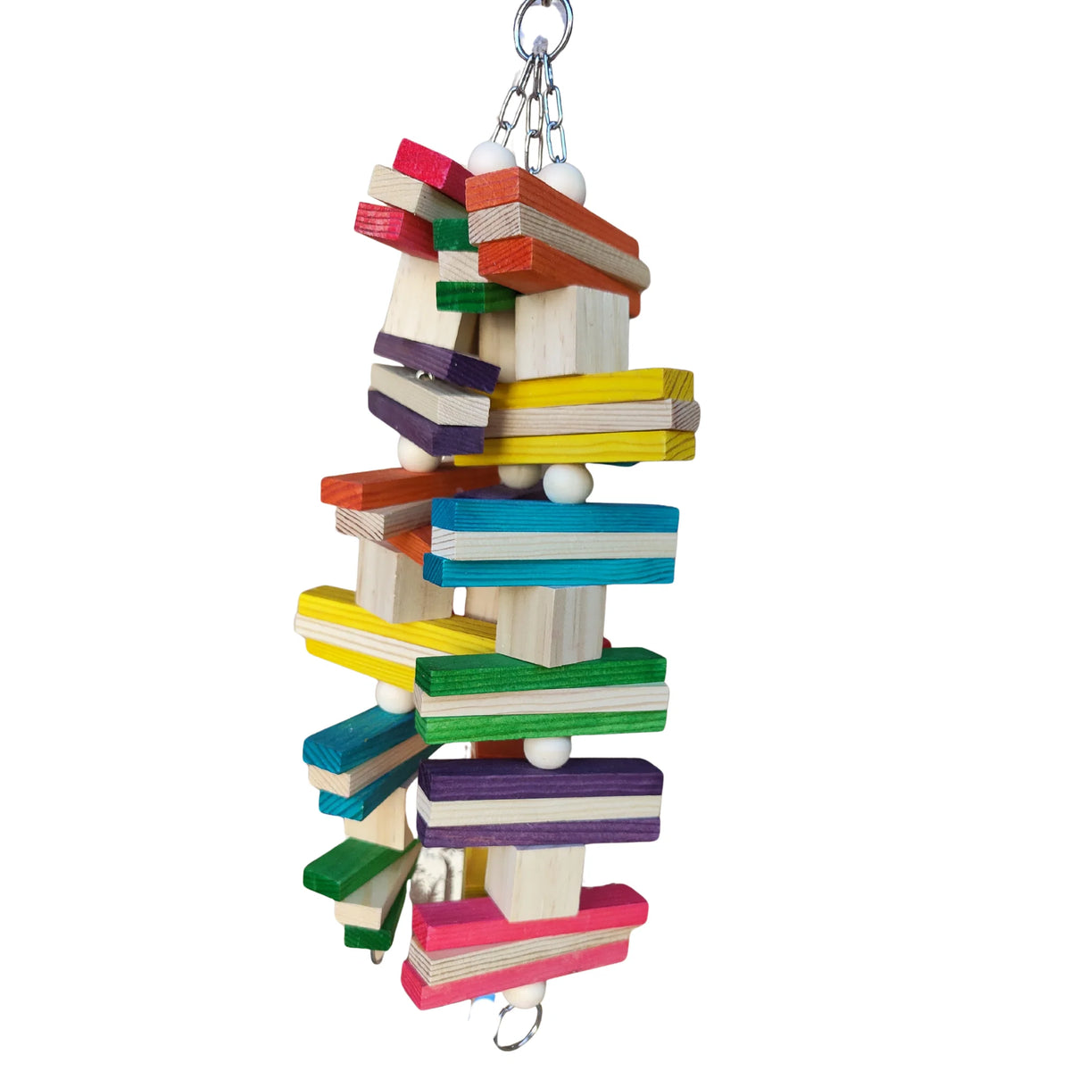 Rainbow Blocks bird Toy