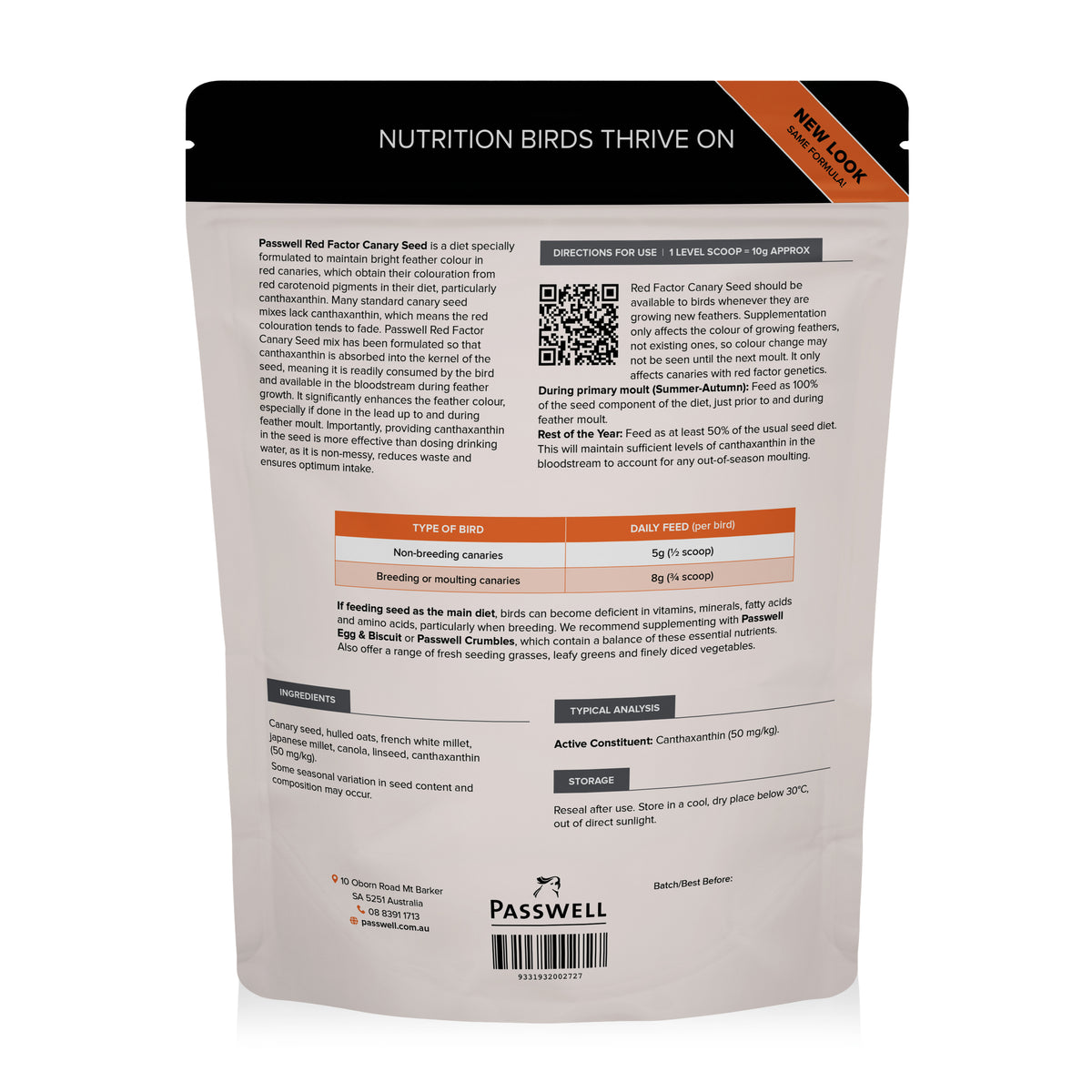 Red Factor Canary Seed