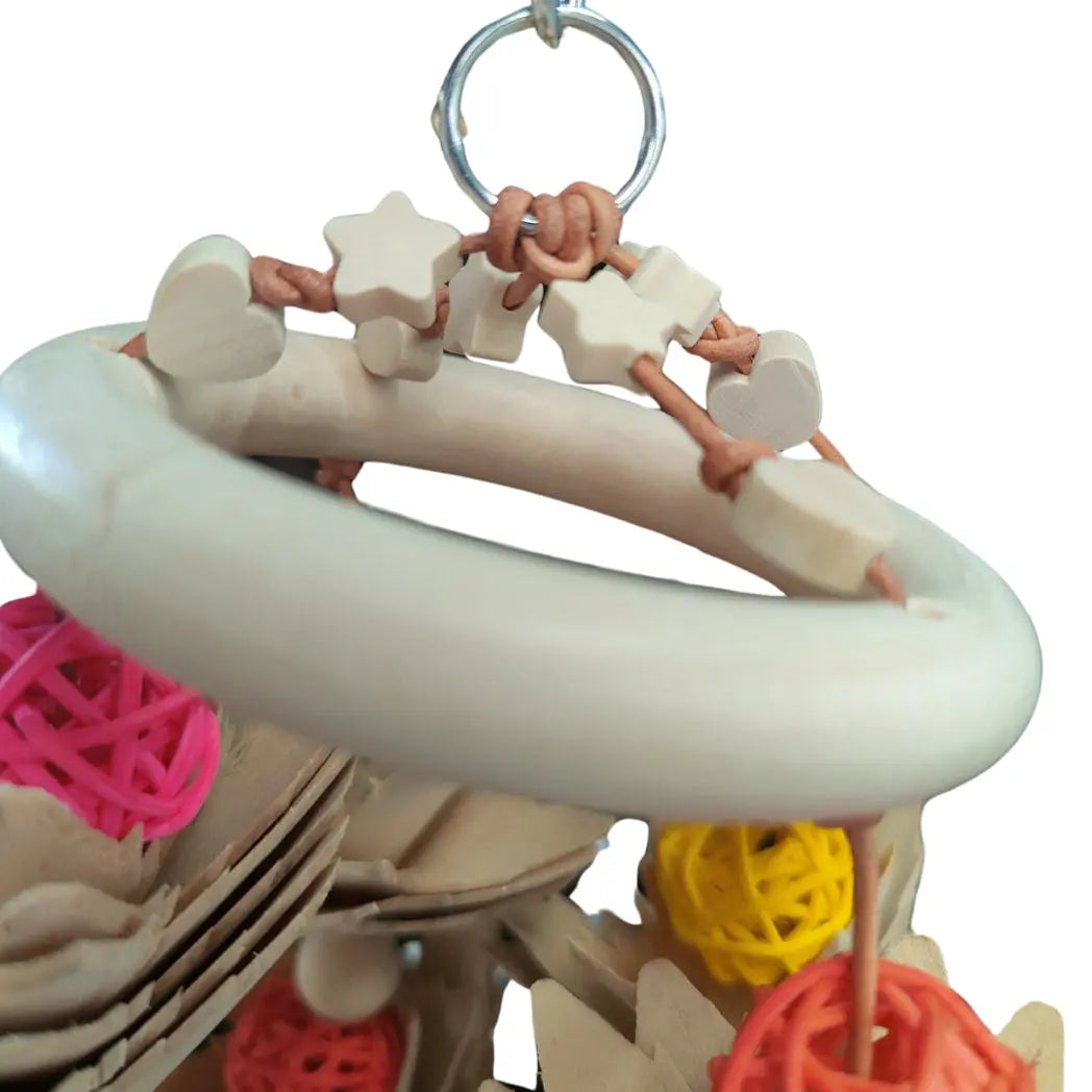 Ring of Hanging Flowers Bird Toy
