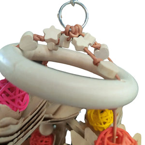 Ring of Hanging Flowers Bird Toy