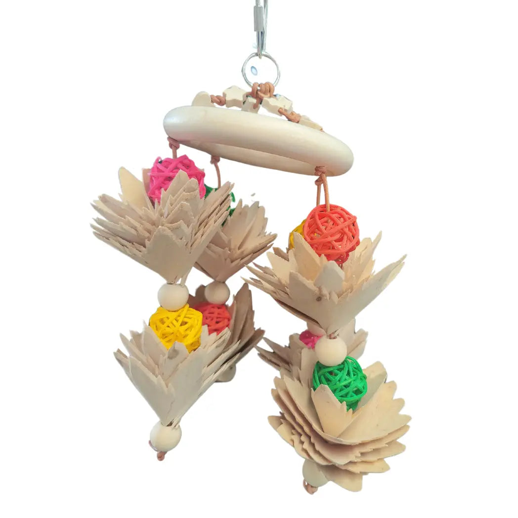 Ring of Hanging Flowers Bird Toy