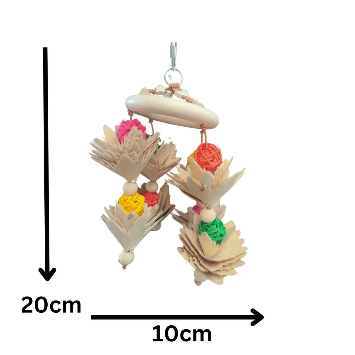 Ring of Hanging Flowers Bird Toy