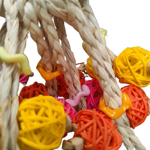Ring with Cane Ball bird Toy