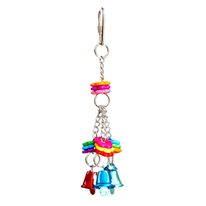Small Flowers and Bells Bird Toy