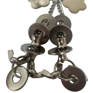 Stainless Steel Flowers and Ring Bird Toy
