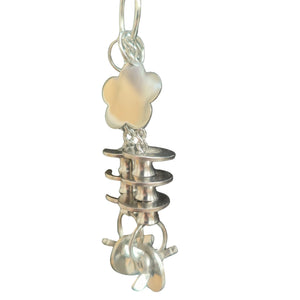 Stainless Steel Flowers and Ring Bird Toy