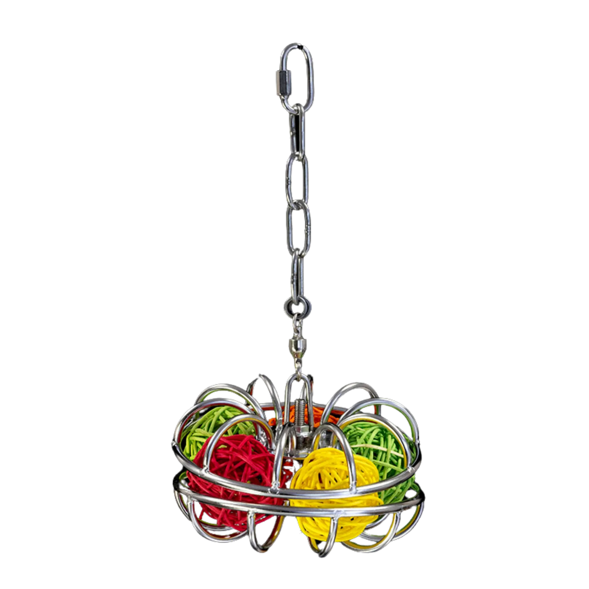 Stainless Steel Refillable Spinner Bird Toy
