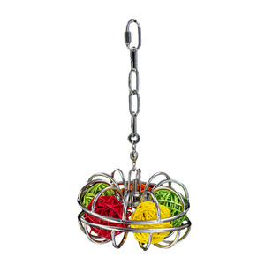 Stainless Steel Refillable Spinner Bird Toy