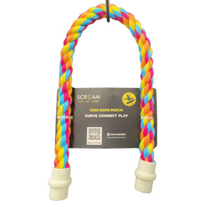 Scream Large Rope Perch bird Toy