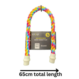 Scream Large Rope Perch bird Toy
