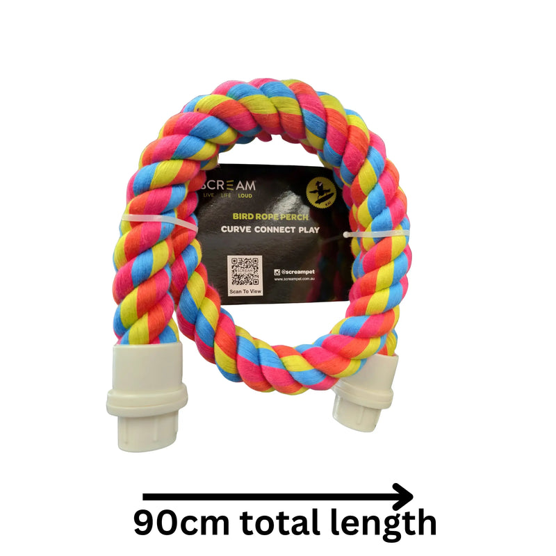 Scream Rope Perch XLarge Bird Toy