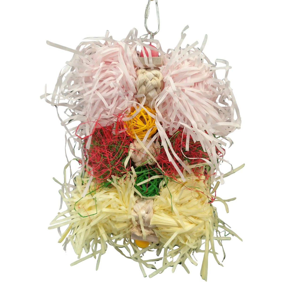 Shaggy Cane Balls Bird Toy