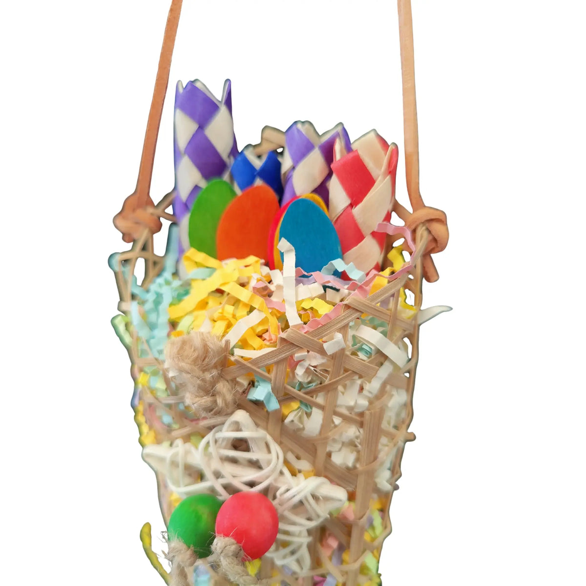 Shredable Finger Trap Bag Bird Toy