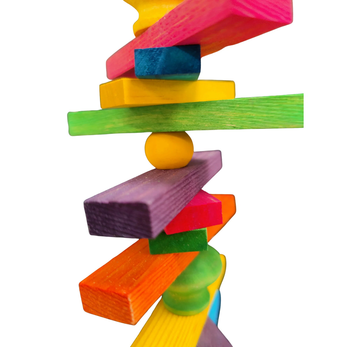 Small Coloured Stack Bird Toy