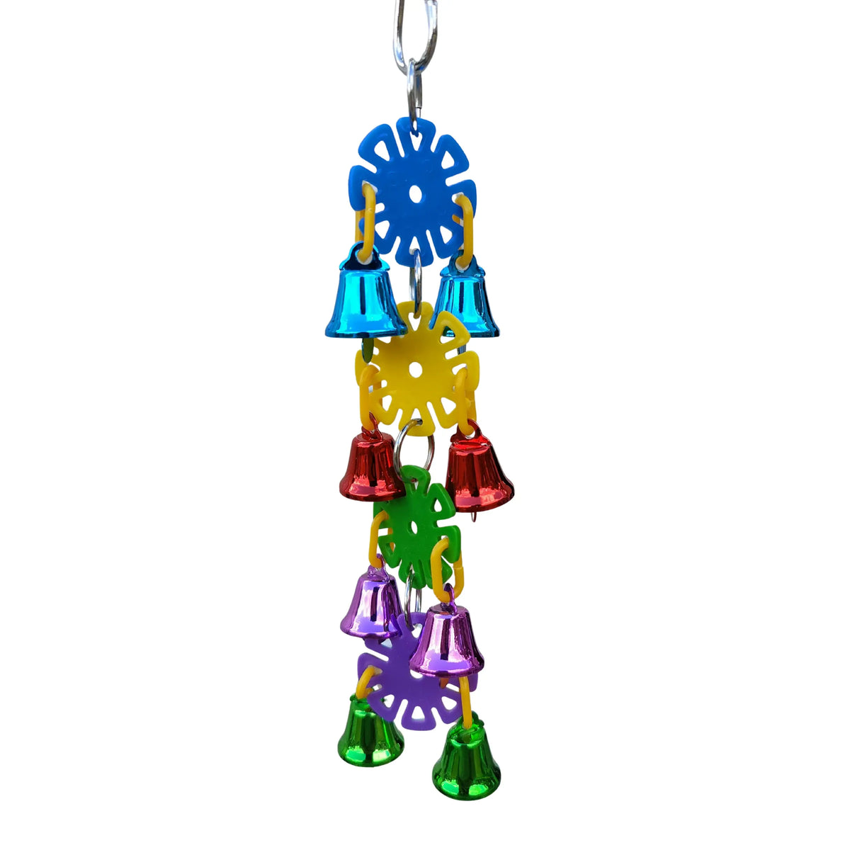 Small Discs and Bells Bird Toy