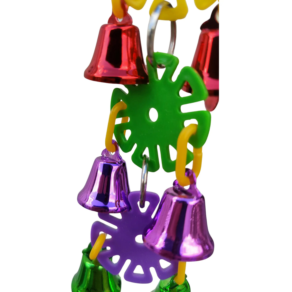 Small Discs and Bells Bird Toy