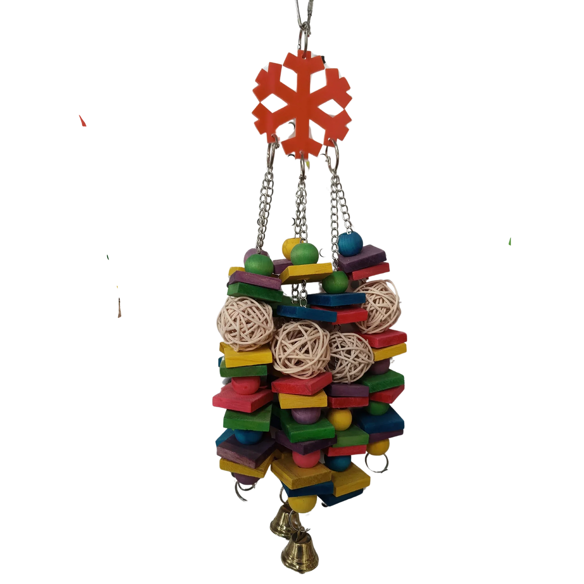 Snow Flake Dangle Bird Toy
