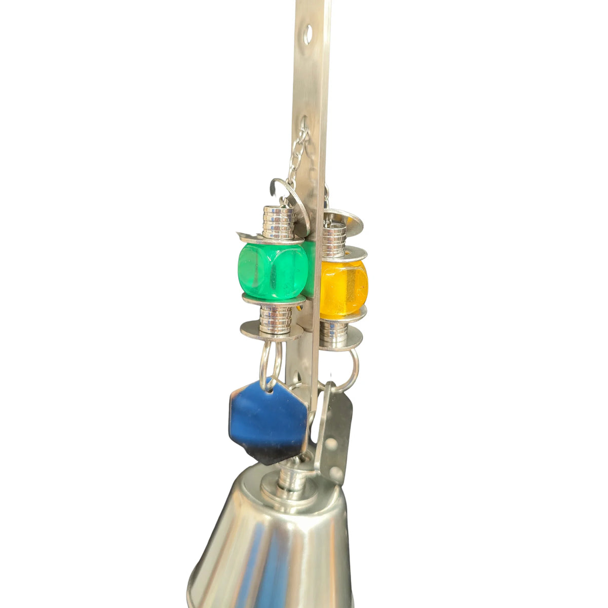 Stainless Steel Pull with Bell Bird Toy