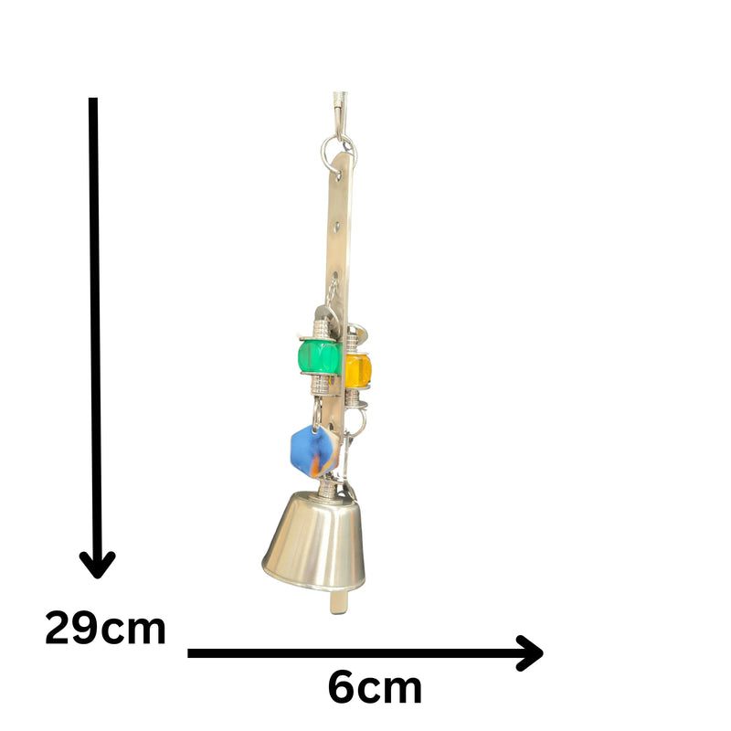 Stainless Steel Pull with Bell Bird Toy