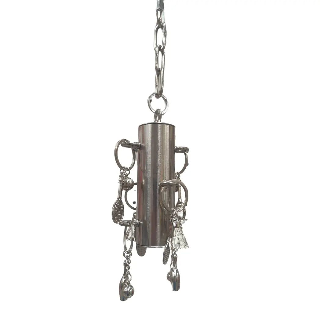 Stainless Steel with Charms Bird Toy