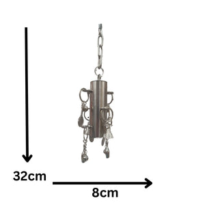 Stainless Steel with Charms Bird Toy