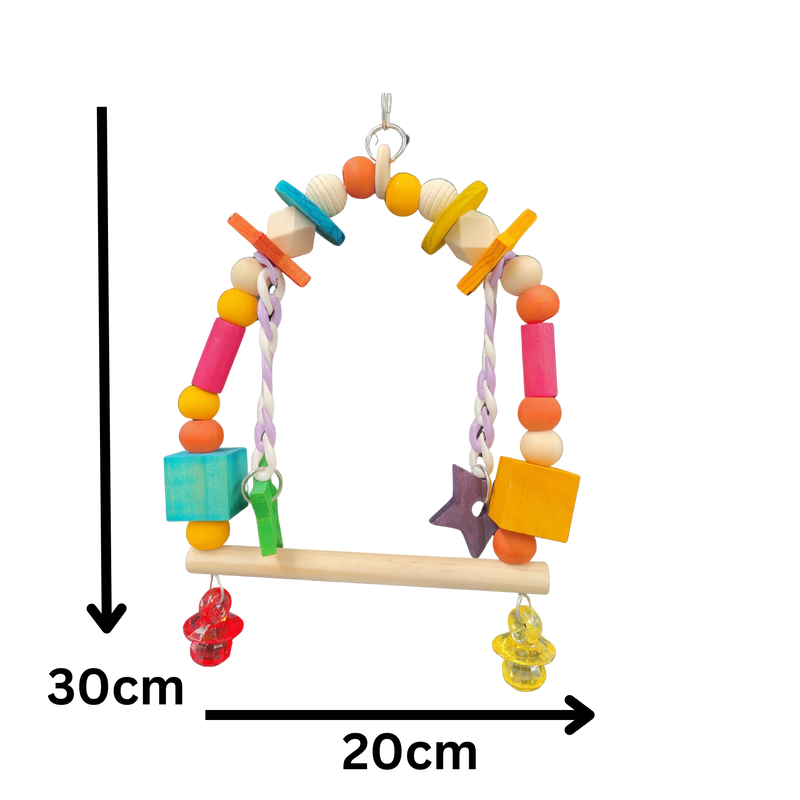 Star Dangle Swing Bird Toy