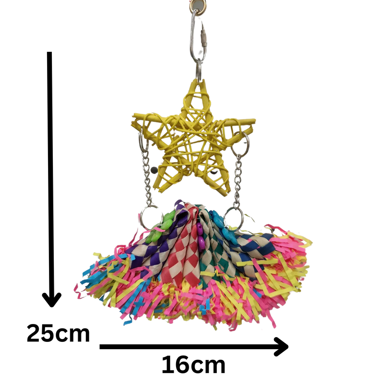 Star Fan Bird Toy