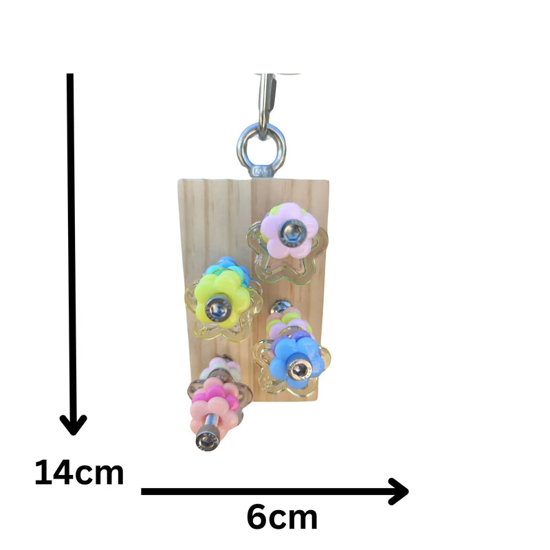 Stars and Flowers Bird Toy