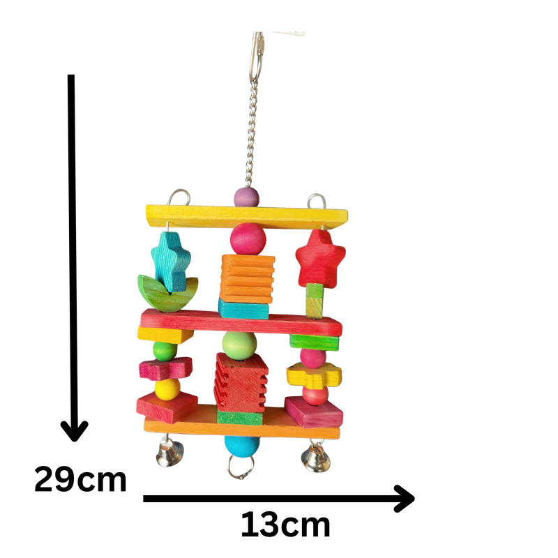 Stars and Leaves Bird Toy