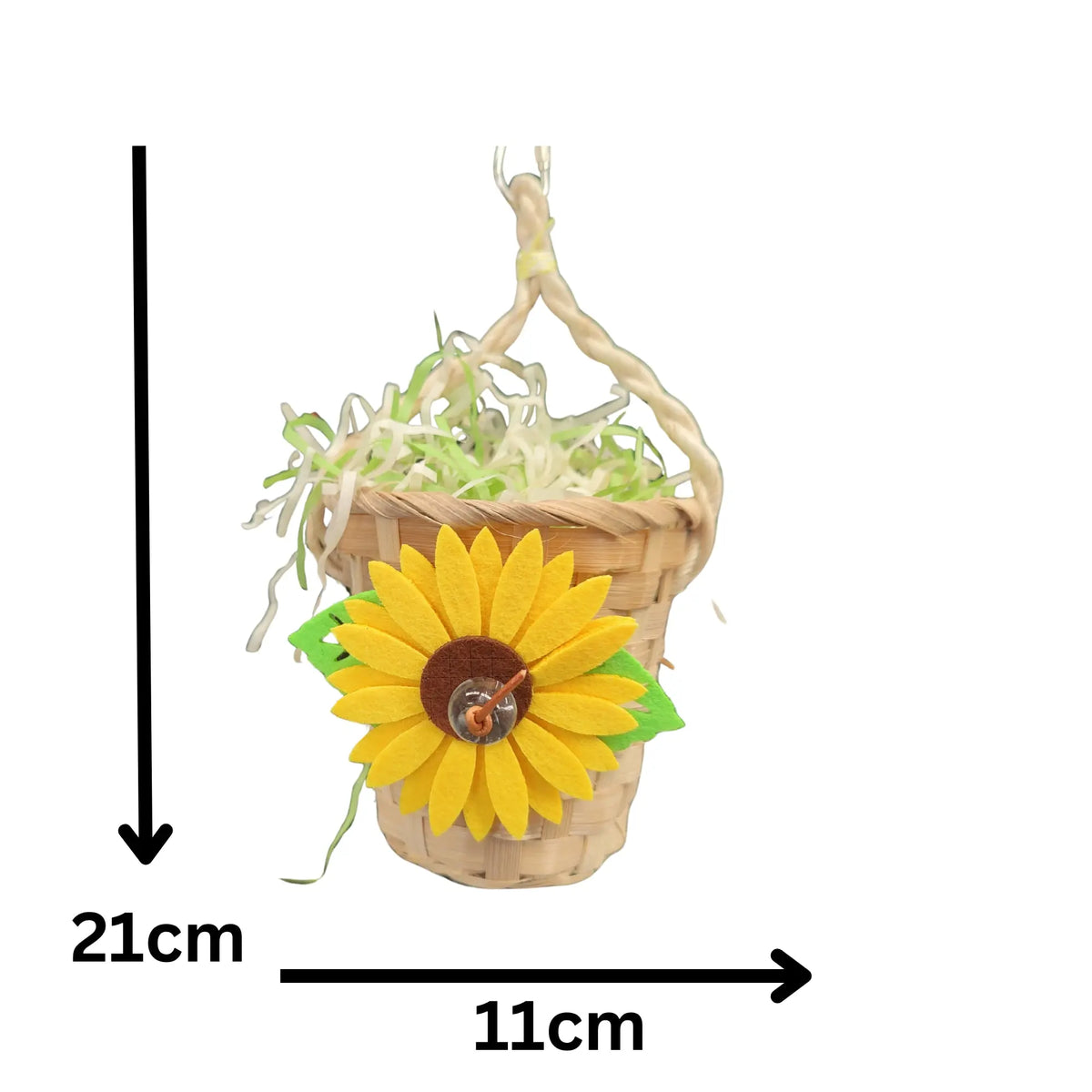 Sunflower Pot Bird Toy