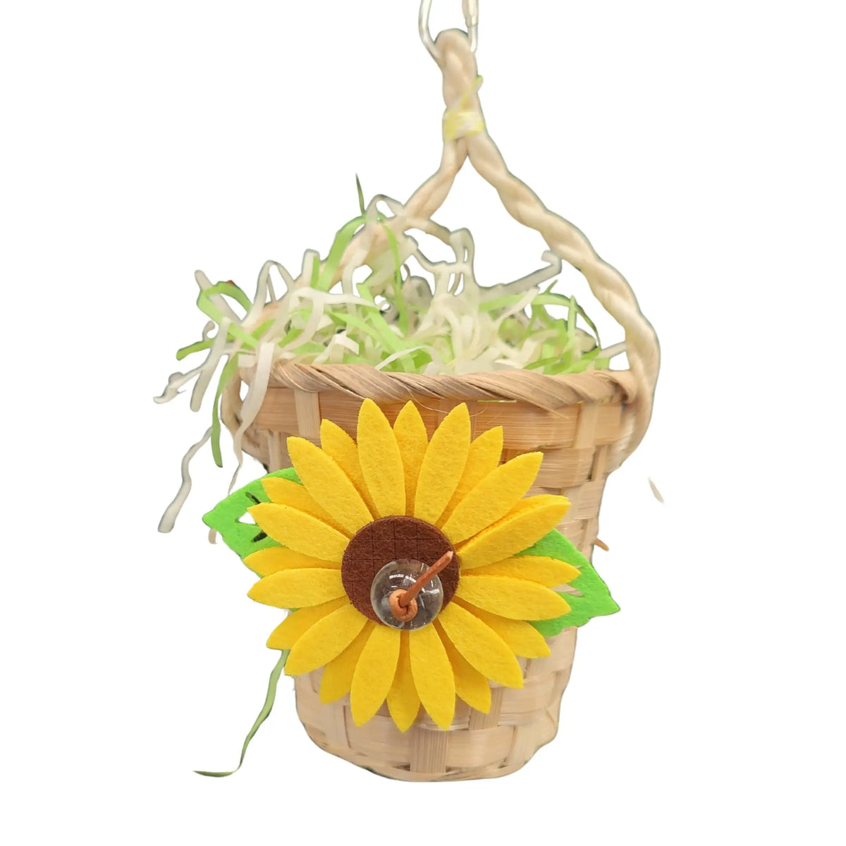 Sunflower Pot Bird Toy