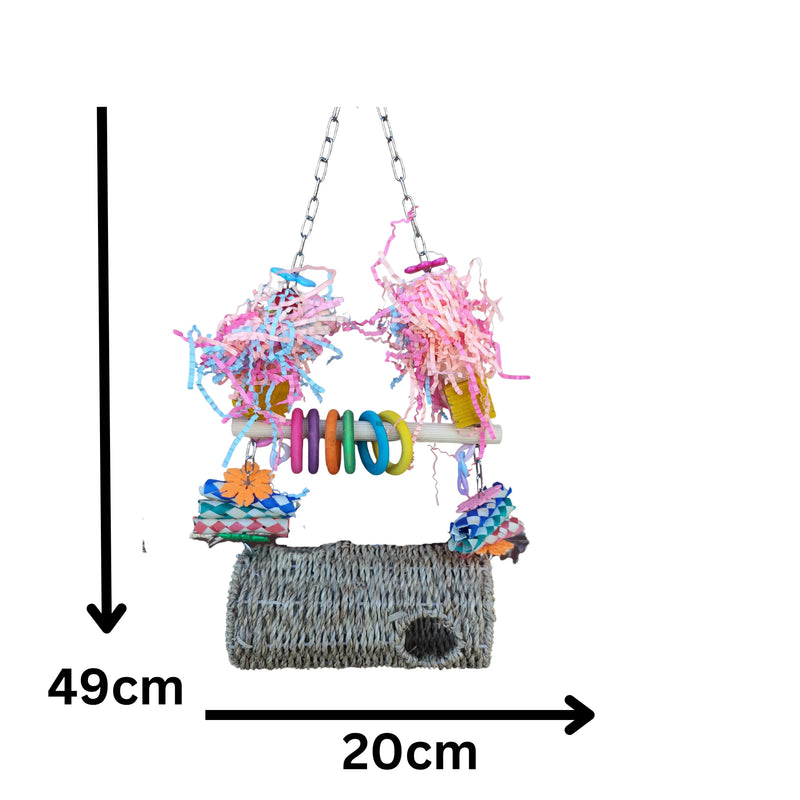 Swing and Tunnel Bird Toy