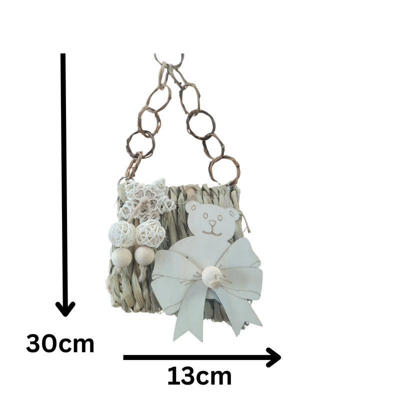 Teddy Bear Tunnel bird Toy