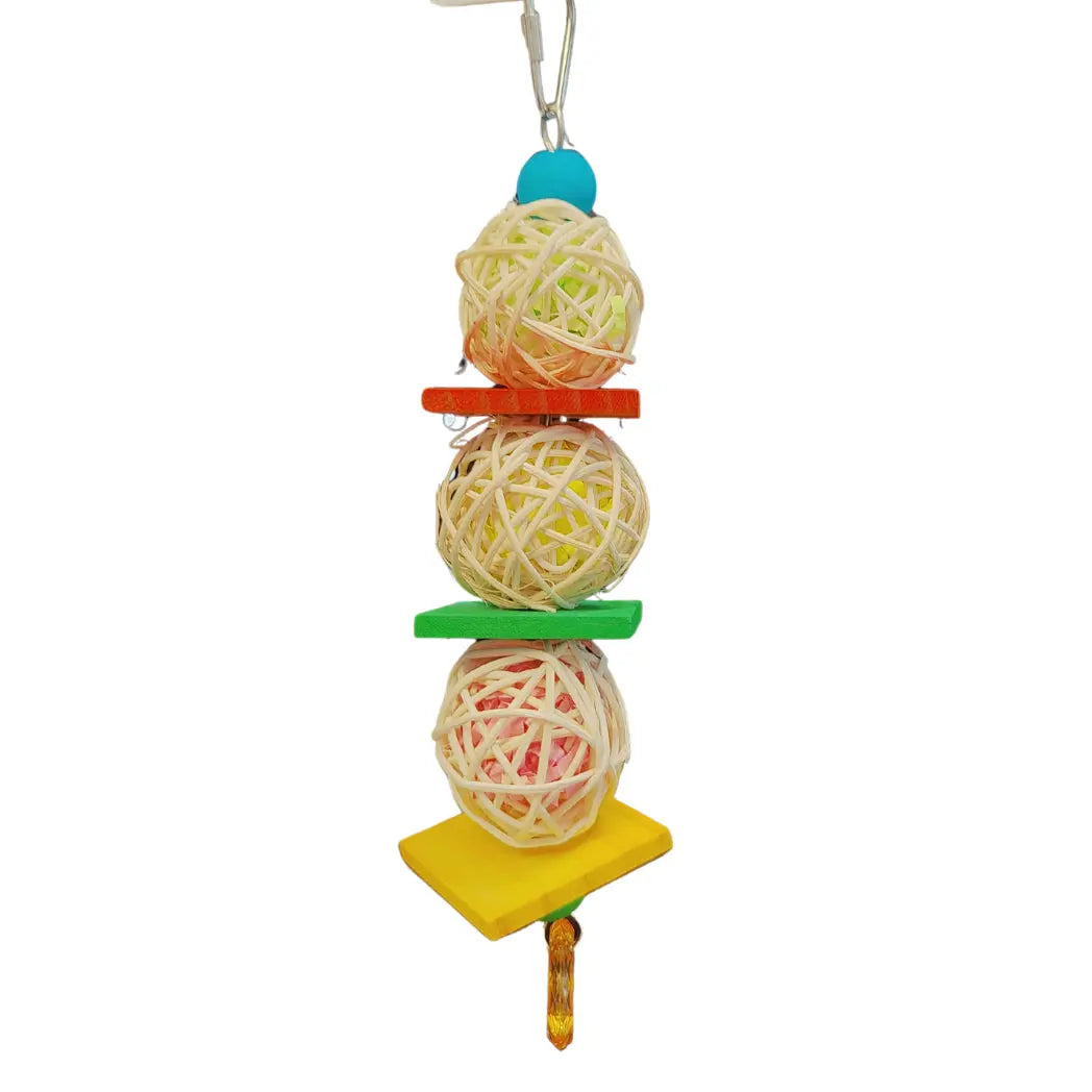 Three Cane Ball Bird Toy