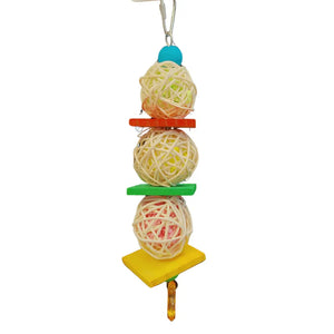 Three Cane Ball Bird Toy