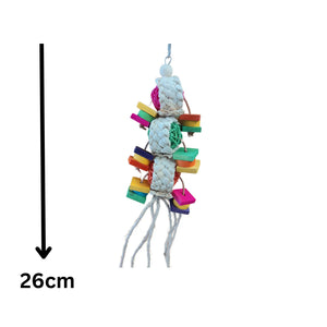 Three Cane balls with Dangles Bird Toy