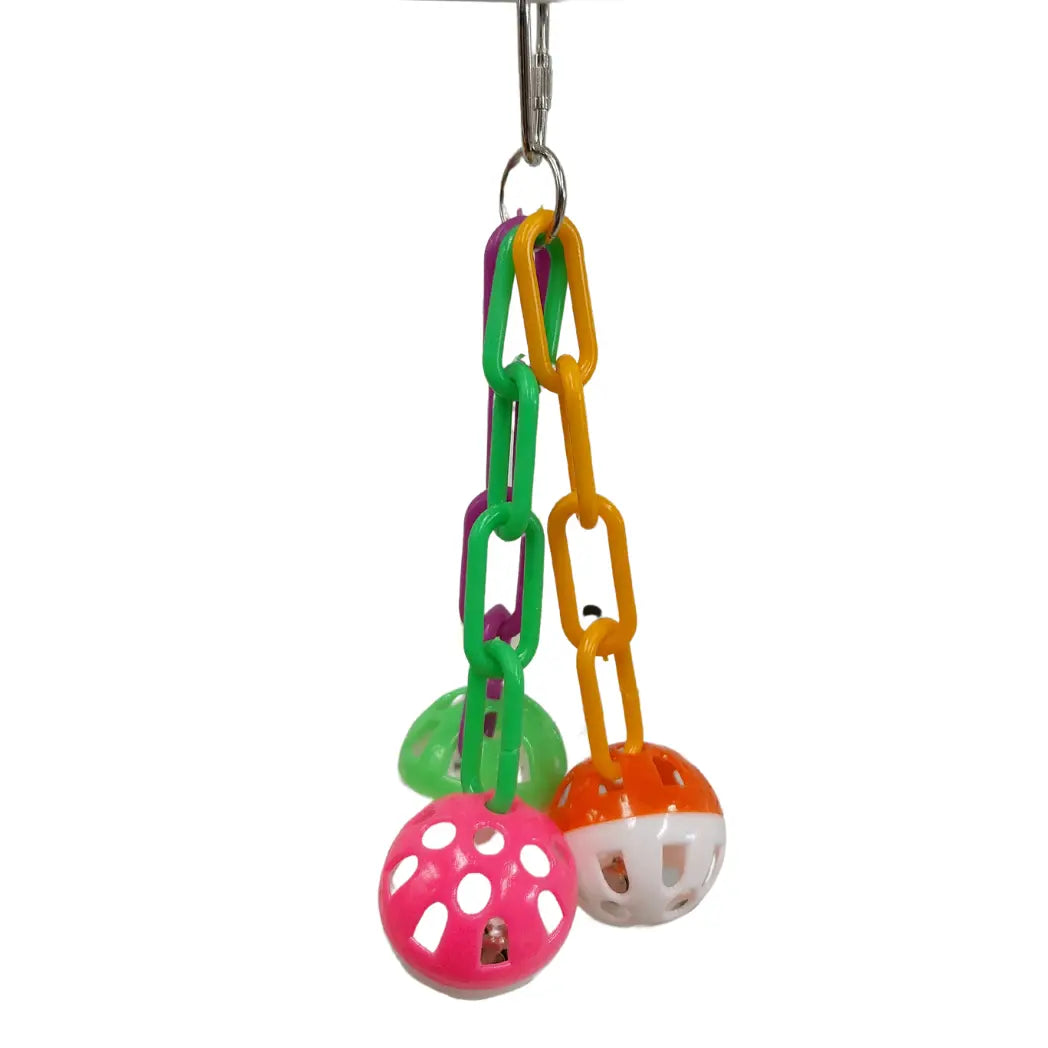 Three Small Balls on Chains bird Toys