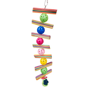 Tower of Pop Sticks and Balls Bird Toy