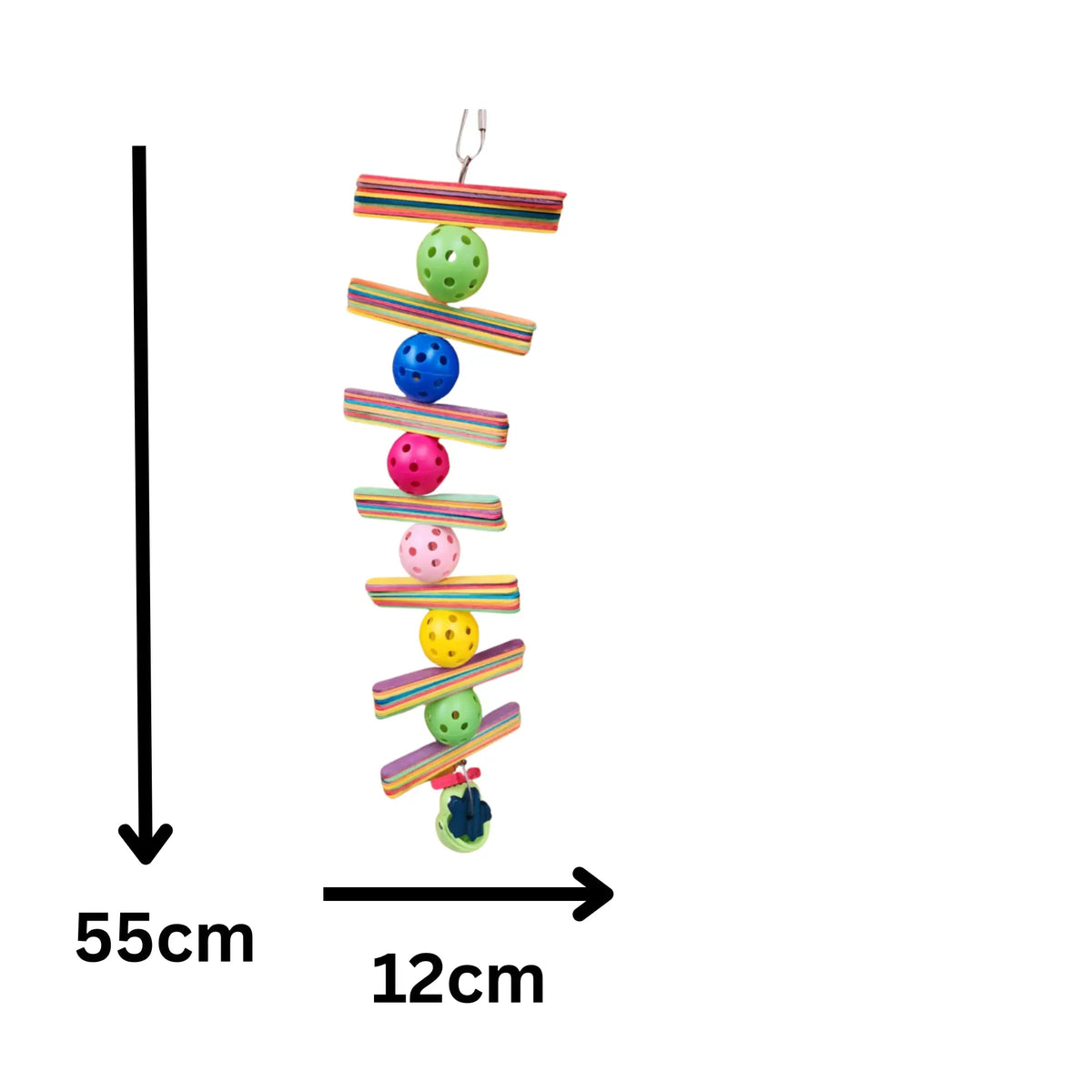 Tower of Pop Sticks and Balls Bird Toy