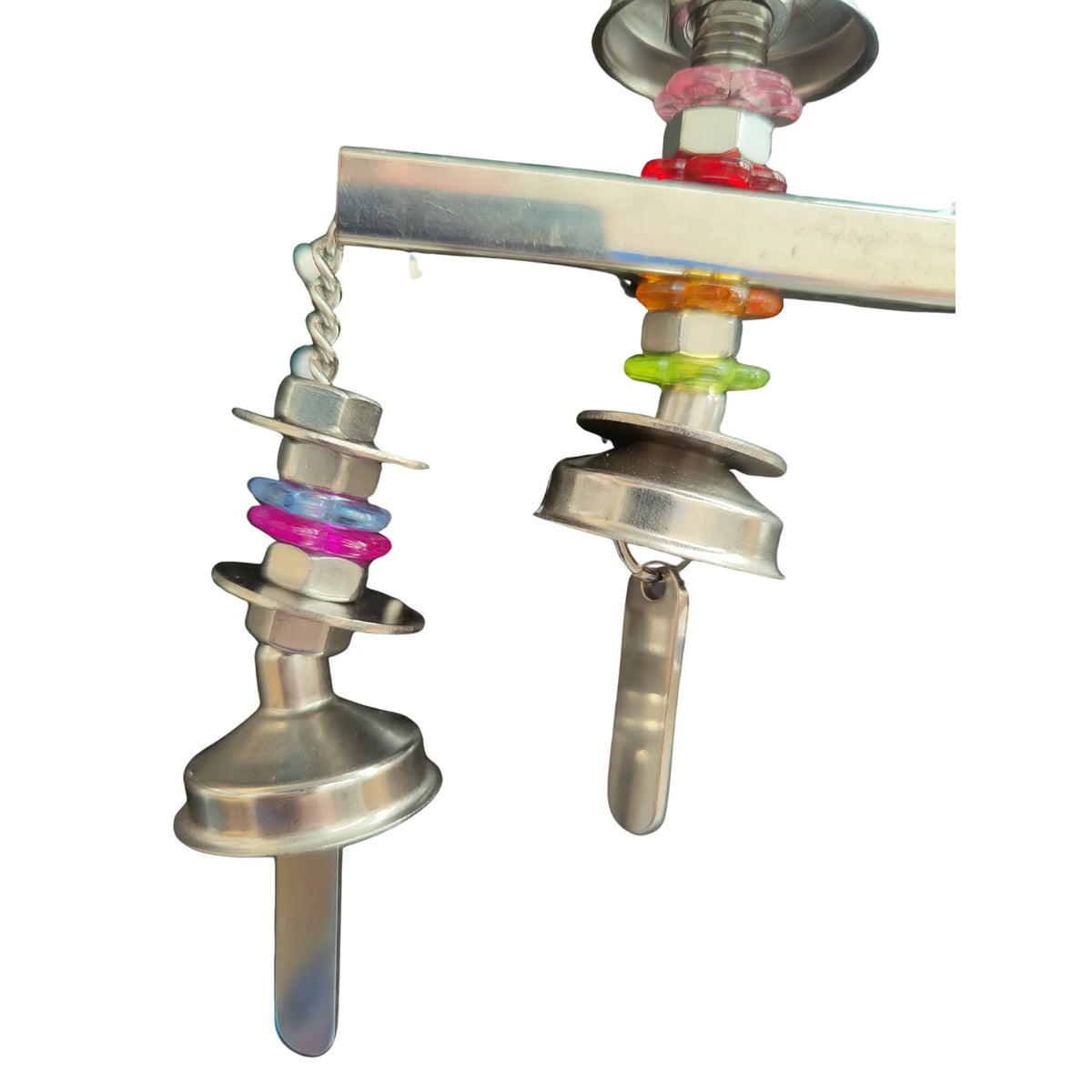 Trio of Bells Stainless Steel Bird Toy