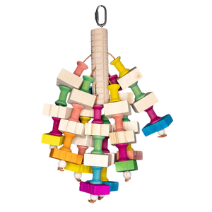 Wood Spindle Bird Toy