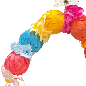 Waffle Paper Balls Bird Toy