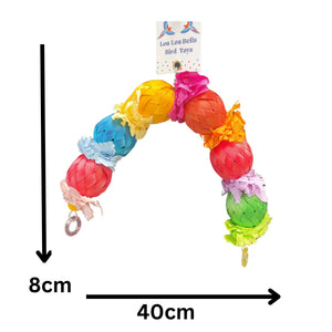 Waffle Paper Balls Bird Toy